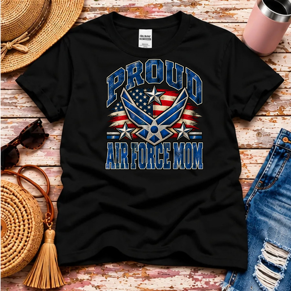 Proud Air Force Mom T-Shirt – USAF Family Pride