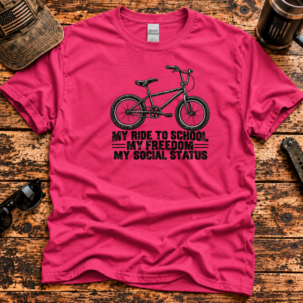 My Ride to School, My Freedom, My Social Status – Gen X BMX T-Shirt