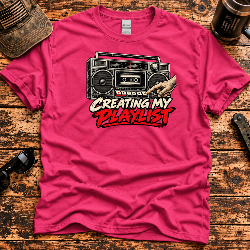 Creating My Playlist – Gen X Boombox T-Shirt