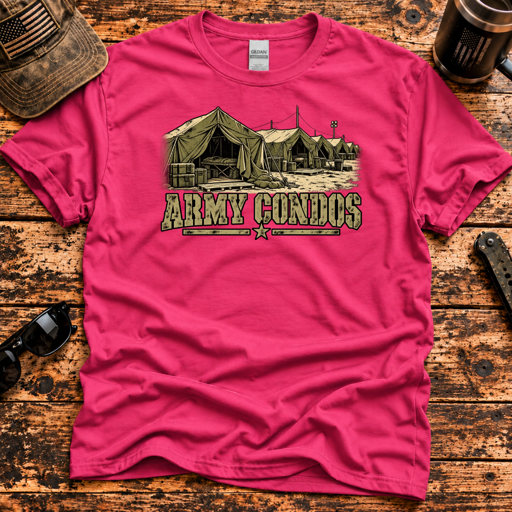 Army Condos – Military Tent City T-Shirt