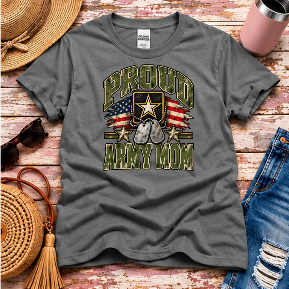 Proud Army Mom T-Shirt – U.S. Army Family Pride