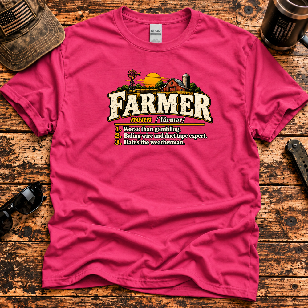 Farmer Definition T-Shirt – Worse Than the Casino