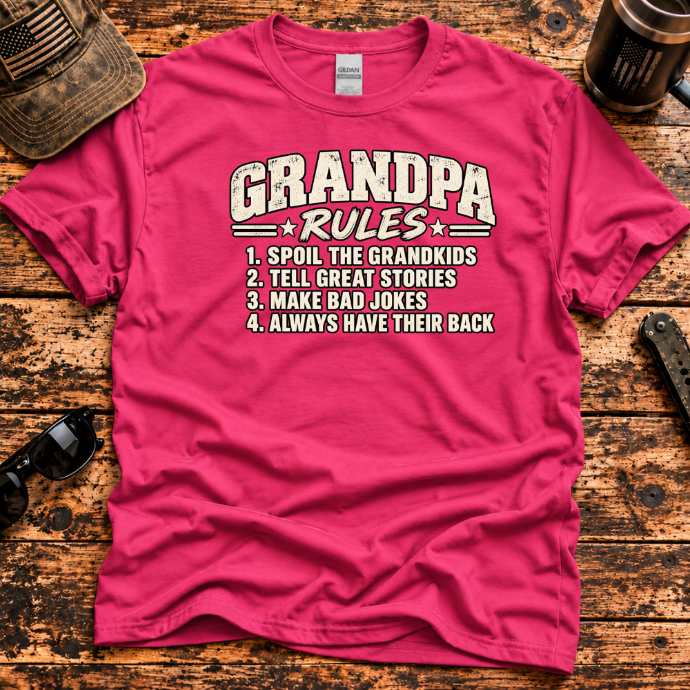 Grandpa Rules – Spoil the Grandkids T-Shirt