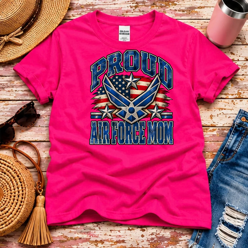 Proud Air Force Mom T-Shirt – USAF Family Pride
