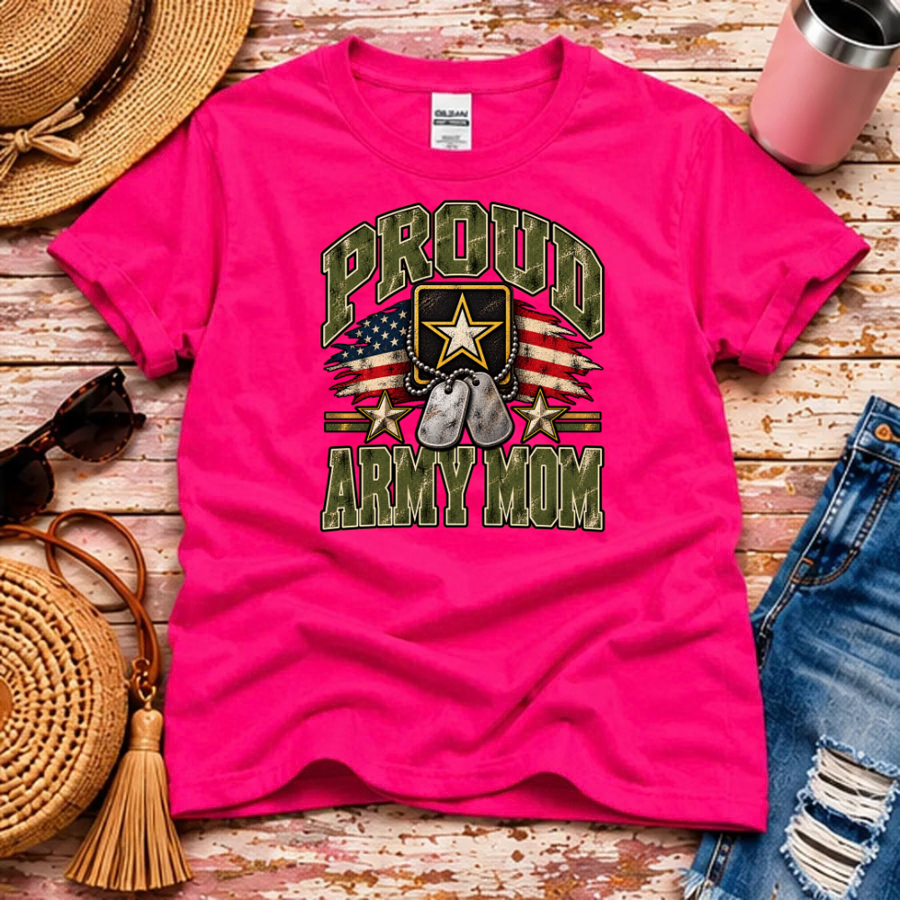 Proud Army Mom T-Shirt – U.S. Army Family Pride