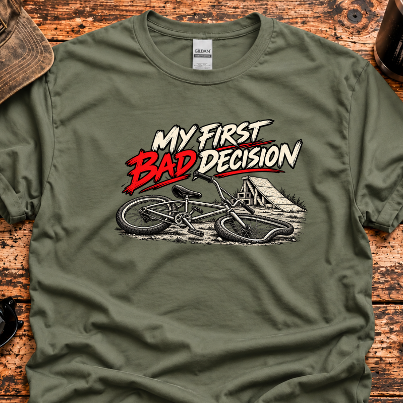 My First Bad Decision – Retro BMX T-Shirt