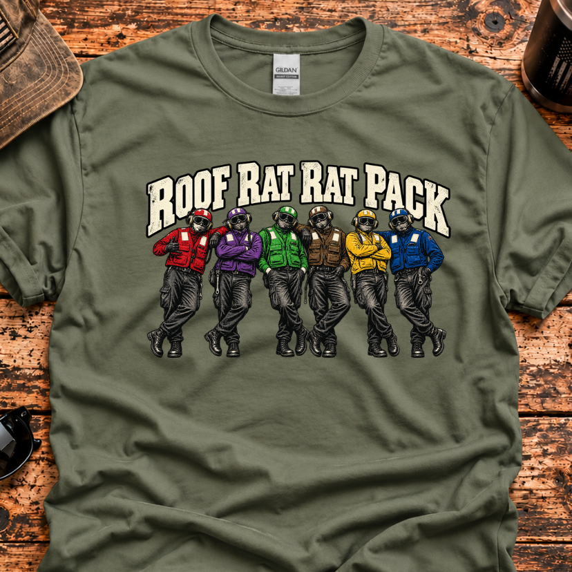 Roof Rat Rat Pack – Navy Flight Deck T-Shirt
