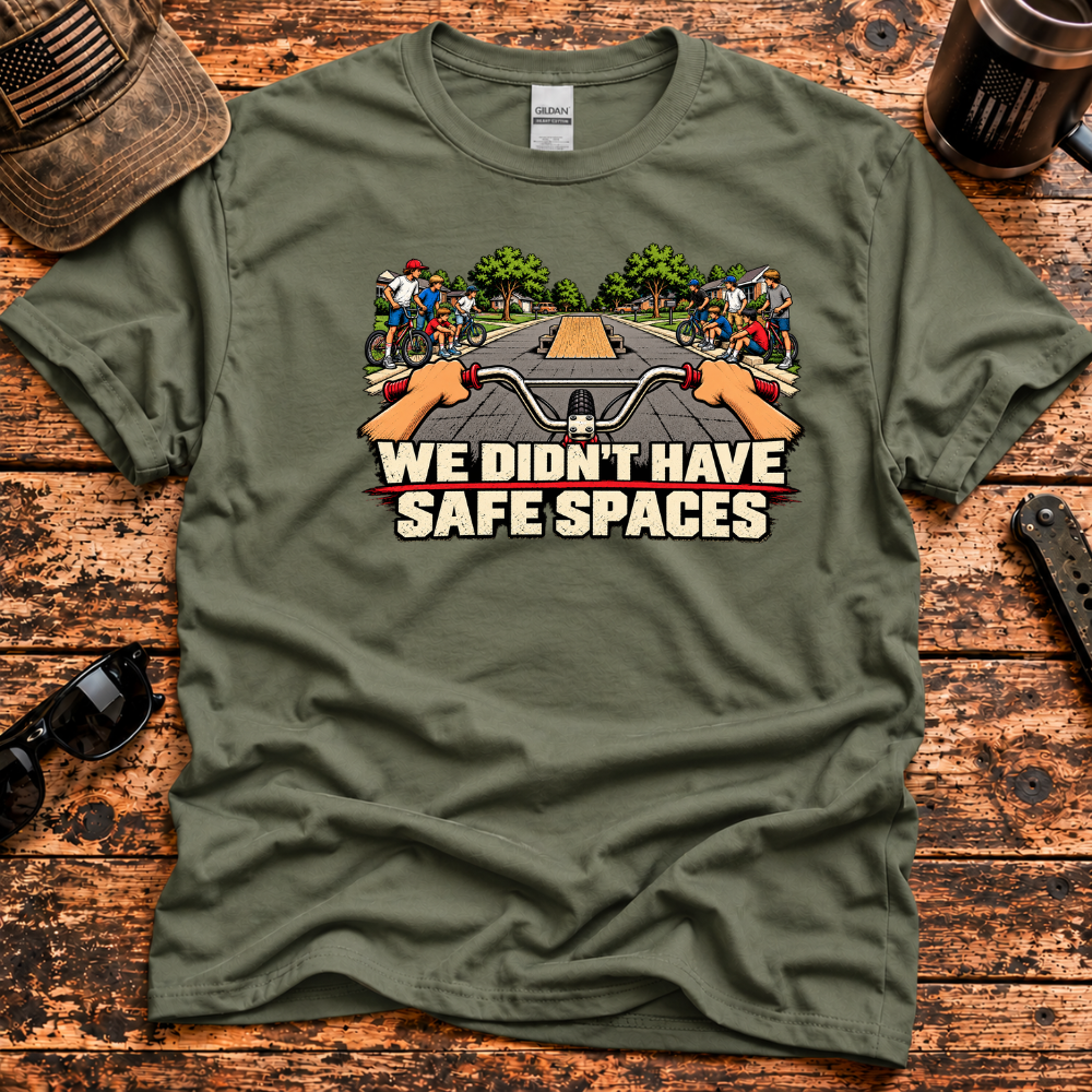 We Didn't Have Safe Spaces – Retro BMX T-Shirt