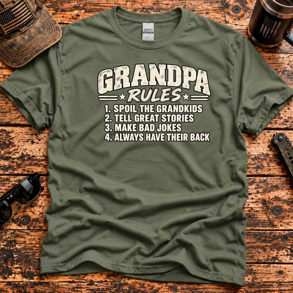 Grandpa Rules – Spoil the Grandkids T-Shirt