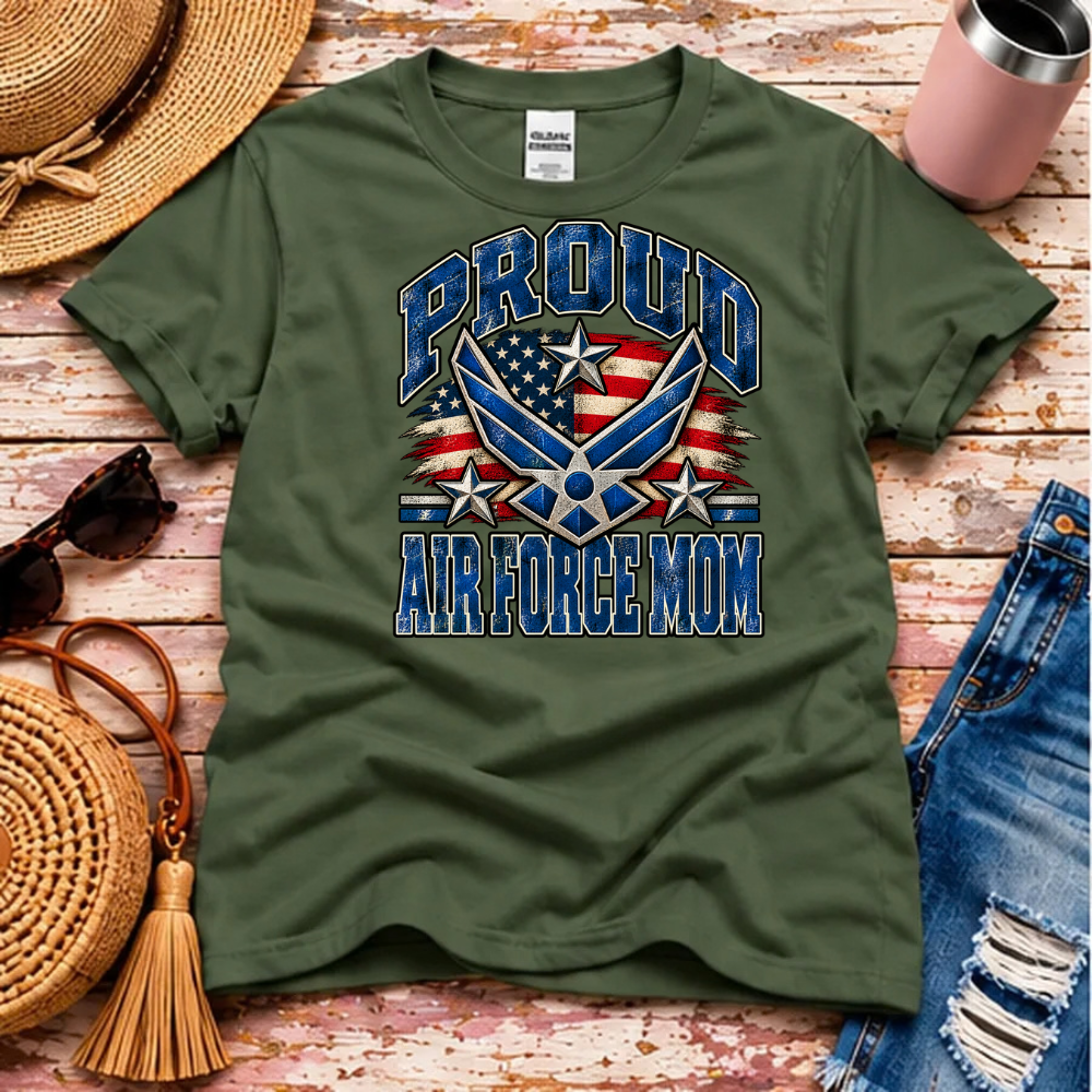 Proud Air Force Mom T-Shirt – USAF Family Pride