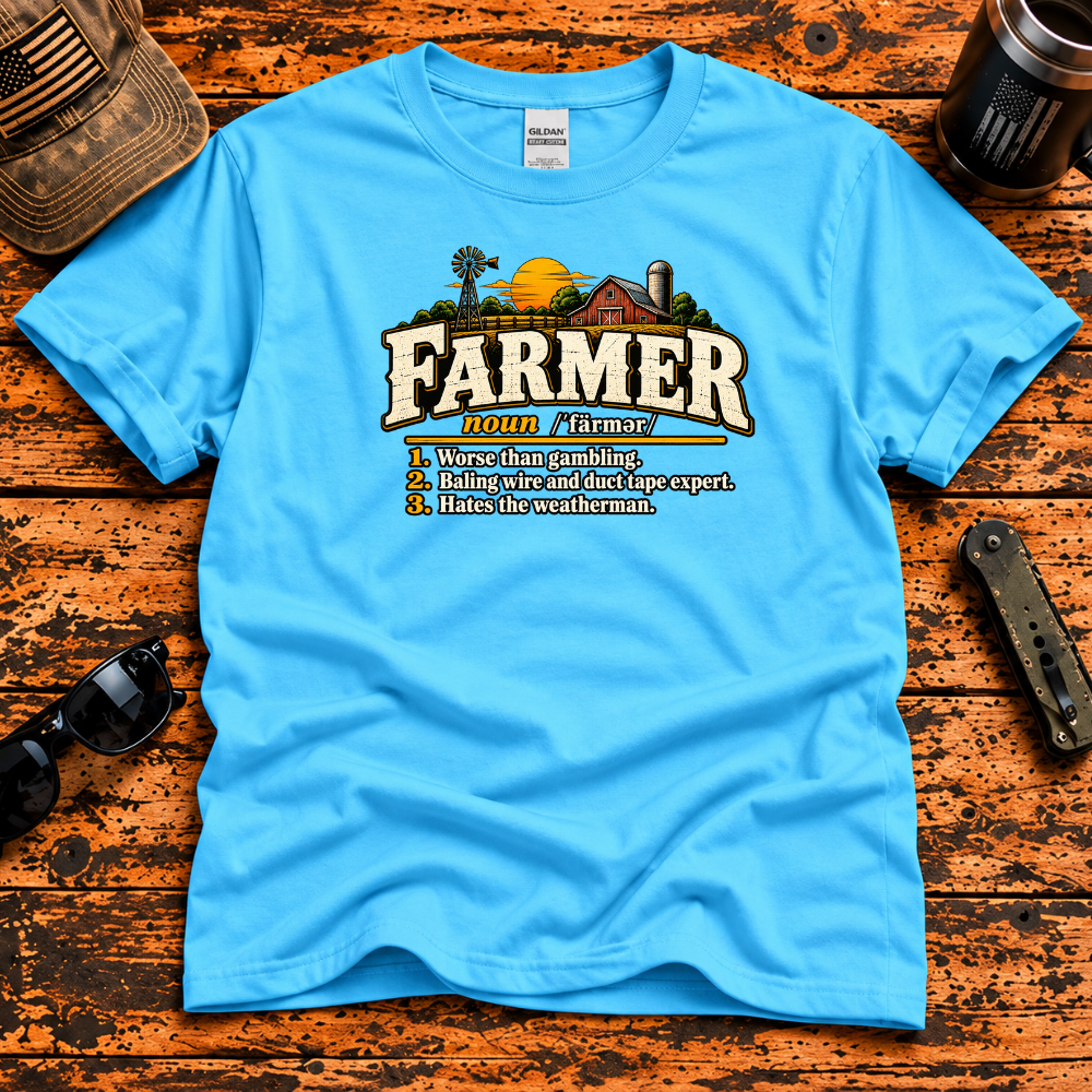 Farmer Definition T-Shirt – Worse Than the Casino
