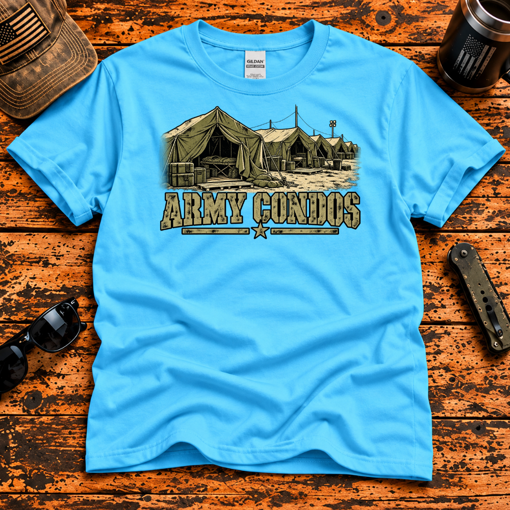 Army Condos – Military Tent City T-Shirt