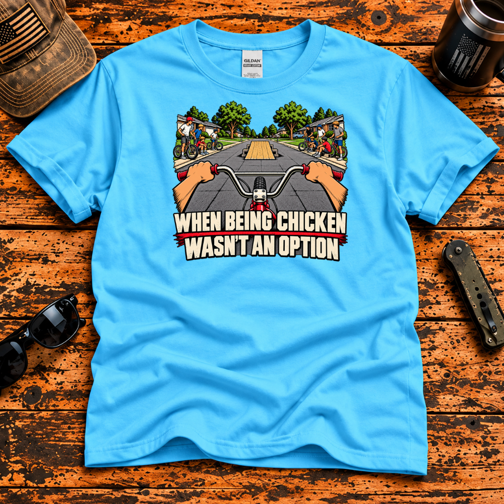 When Being Chicken Wasn't an Option – Retro BMX T-Shirt