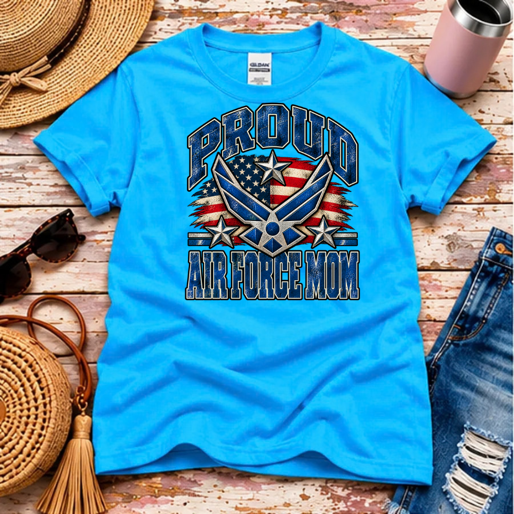 Proud Air Force Mom T-Shirt – USAF Family Pride