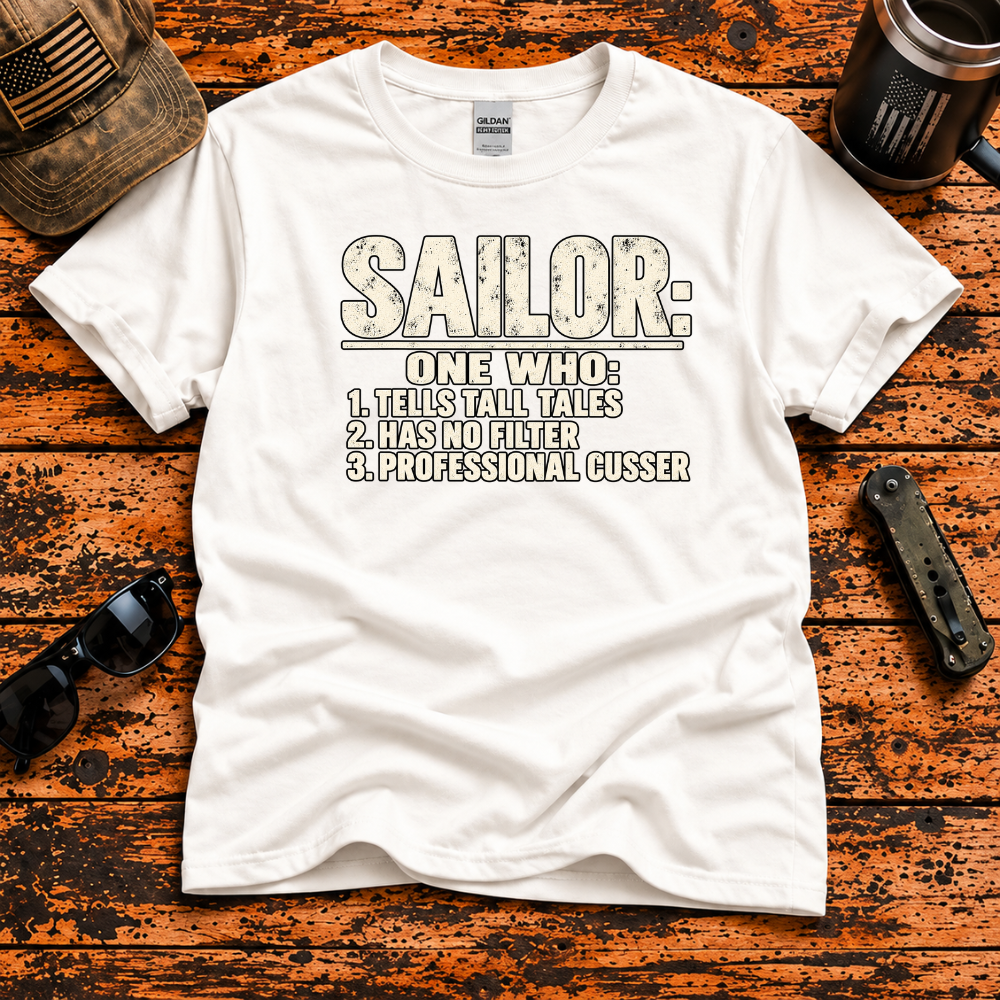 Sailor: Professional Cusser – Funny Navy Veteran T-Shirt
