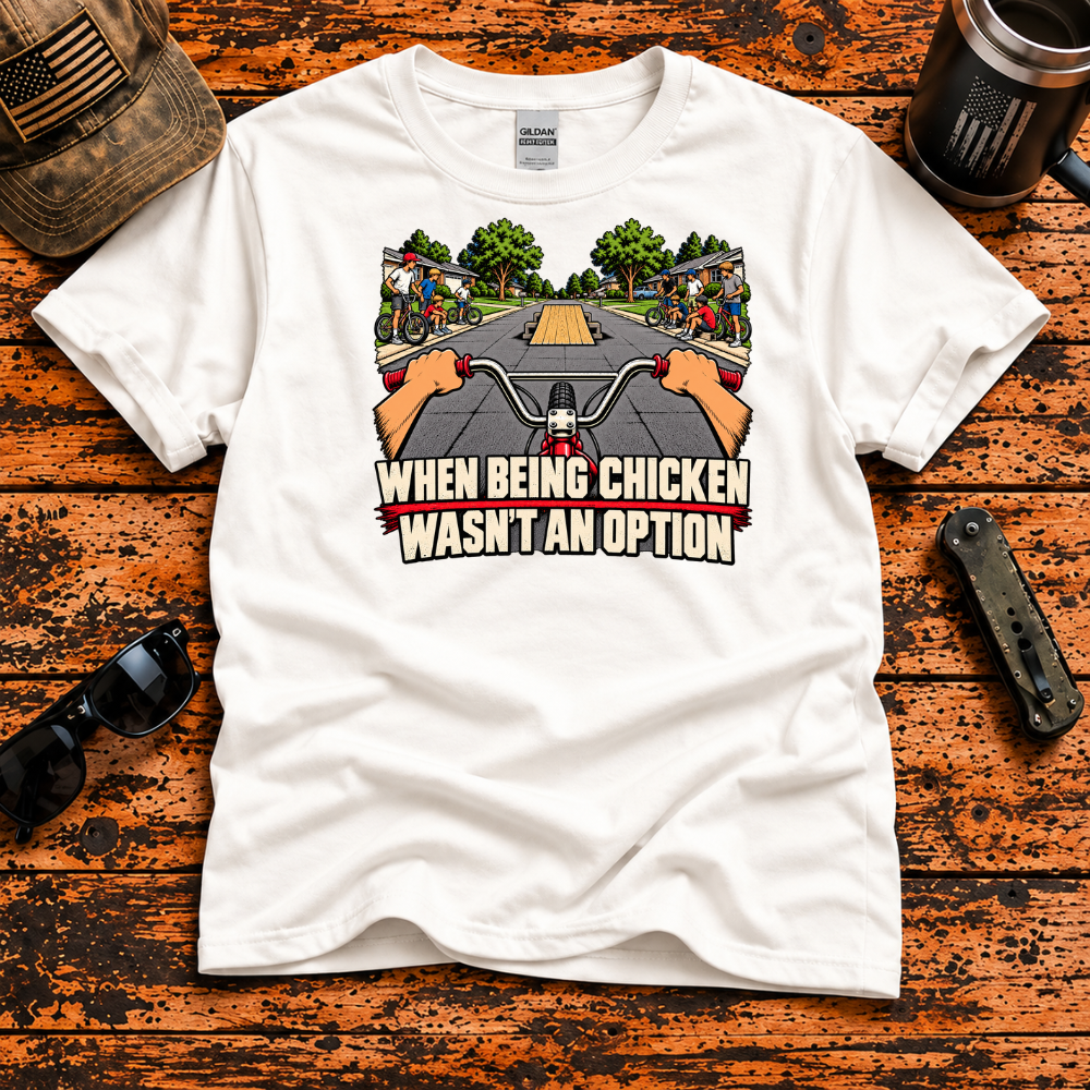When Being Chicken Wasn't an Option – Retro BMX T-Shirt