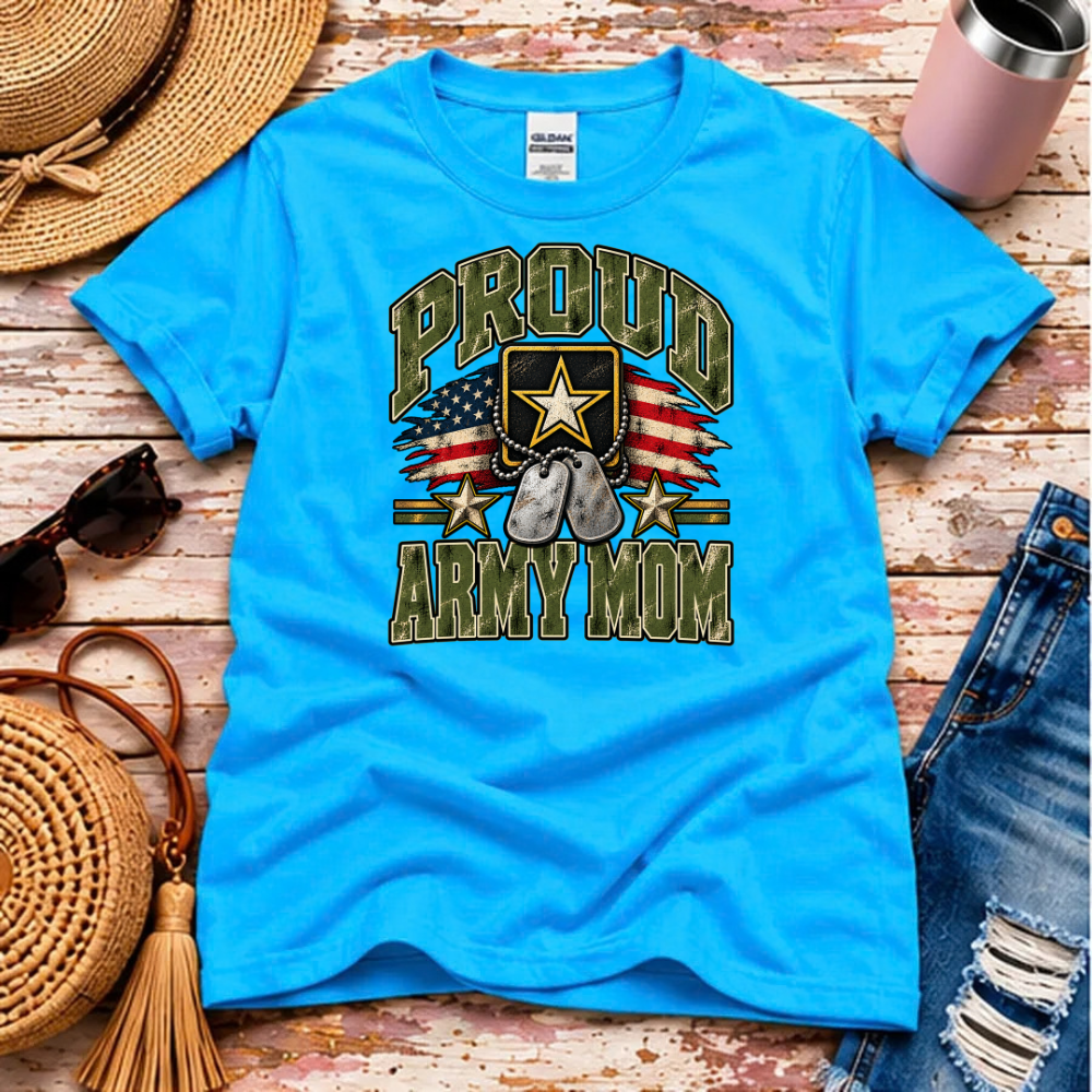 Proud Army Mom T-Shirt – U.S. Army Family Pride