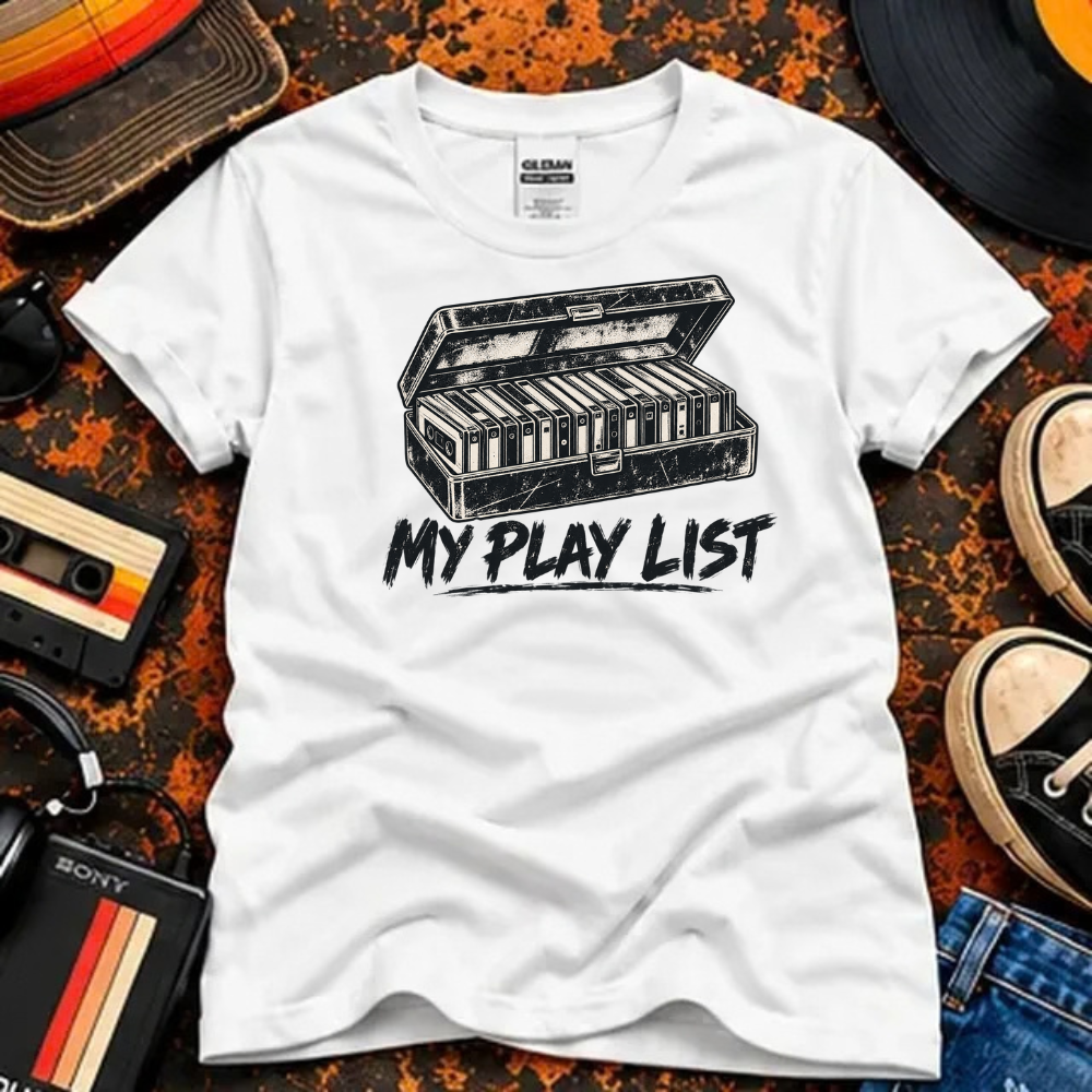 My Play List – Gen X Cassette Tape T-Shirt