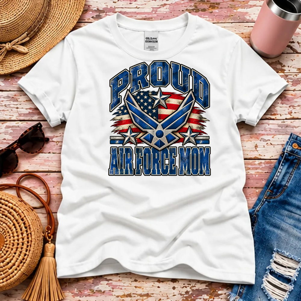 Proud Air Force Mom T-Shirt – USAF Family Pride