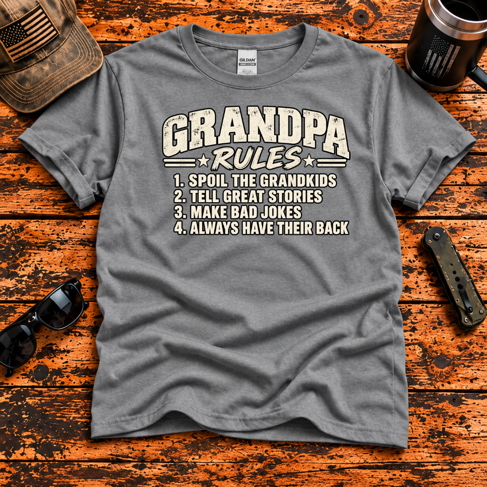 Grandpa Rules – Spoil the Grandkids T-Shirt